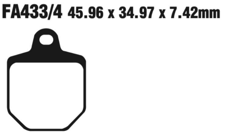 EBC Double-H Sintered Disc Pad Set - FA433/4HH