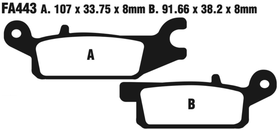 EBC FA Series R Disc Pad Set - FA443R