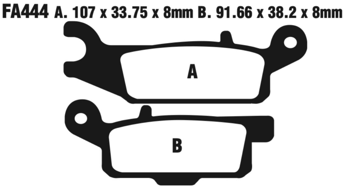 EBC Carbon TT Disc Pad Set - FA444TT