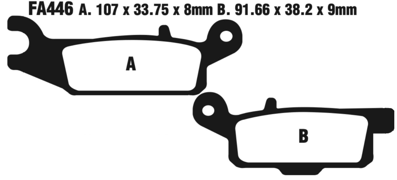 EBC Carbon TT Disc Pad Set - FA446TT