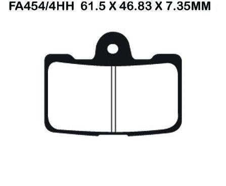 EBC Double-H Sintered Disc Pad Set - FA454/4HH