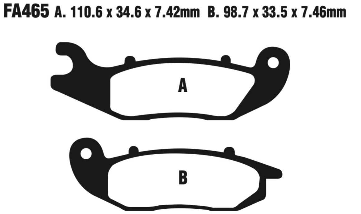 EBC Carbon TT Disc Pad Set - FA465TT