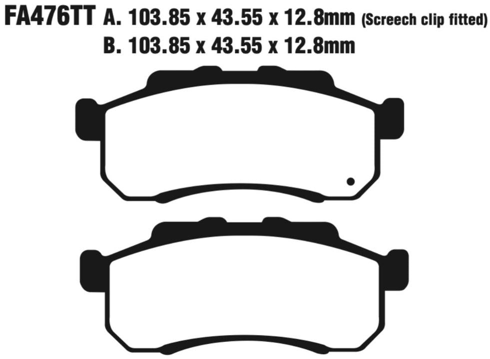 EBC Carbon TT Disc Pad Set - FA476TT