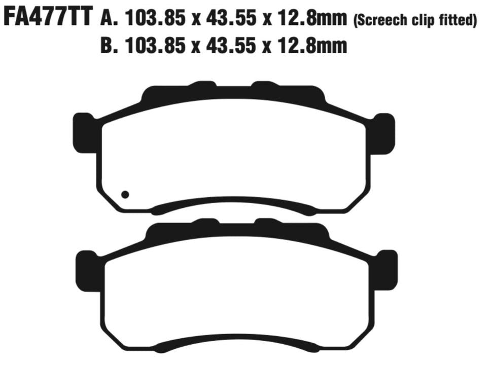 EBC Carbon TT Disc Pad Set - FA477TT