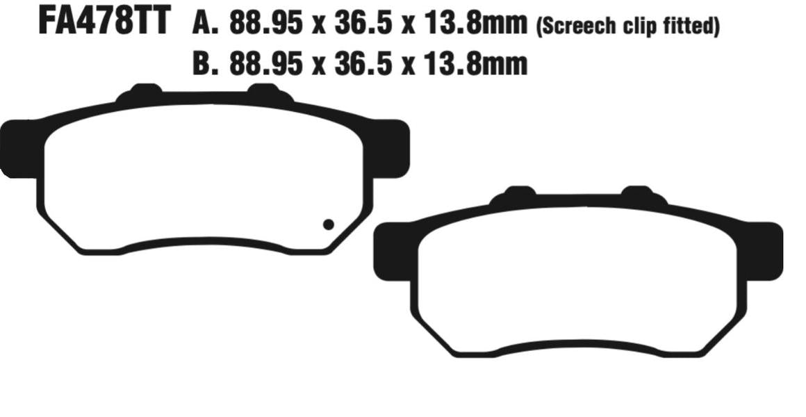 EBC Carbon TT Disc Pad Set - FA478TT