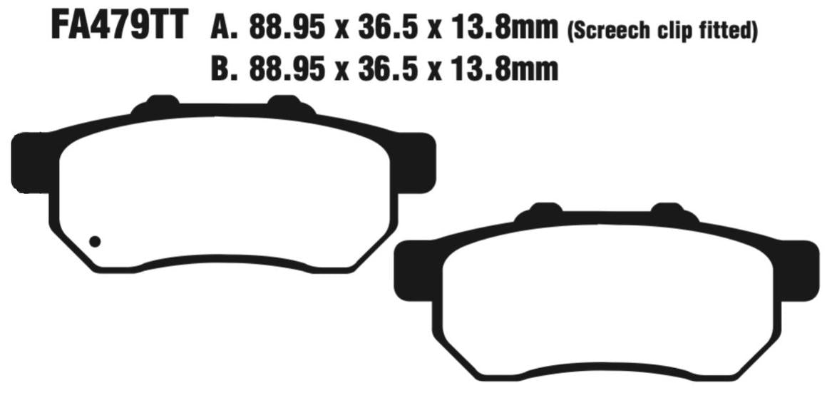 EBC Carbon TT Disc Pad Set - FA479TT