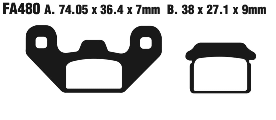 EBC FA Series Disc Pad Set - FA480