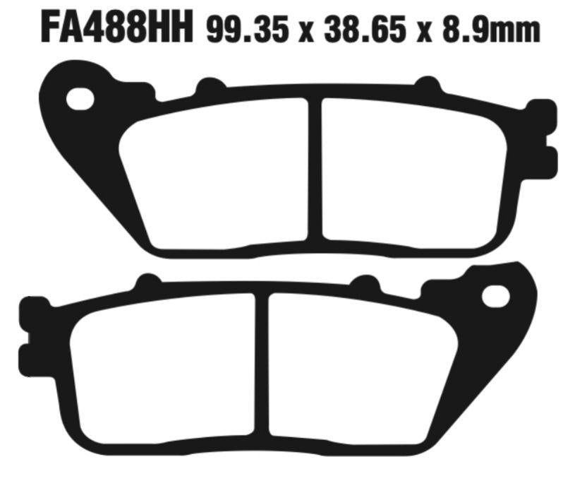 EBC Double-H Sintered Disc Pad Set - FA488HH