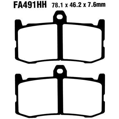 EBC Double-H Sintered Disc Pad Set - FA491HH