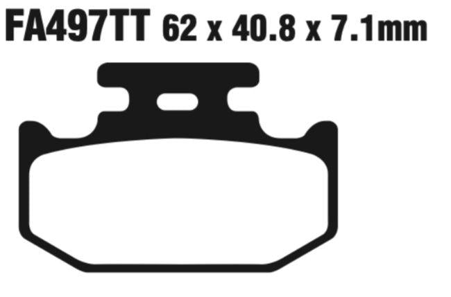 EBC Carbon TT Disc Pad Set - FA497TT