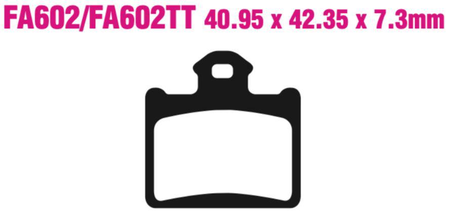 EBC Carbon TT Disc Pad Set - FA602TT