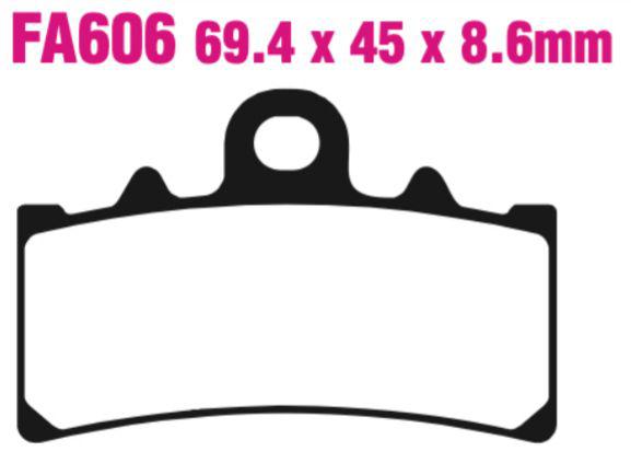 EBC Double-H Sintered Disc Pad Set - FA606HH