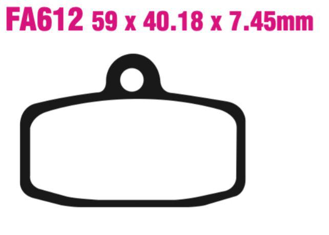 EBC FA Series R Disc Pad Set - FA612R