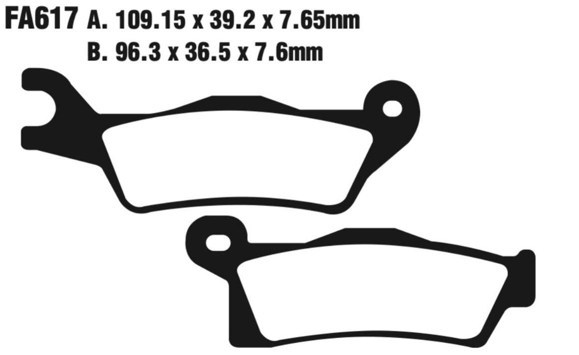 EBC FA Series R Disc Pad Set - FA617R