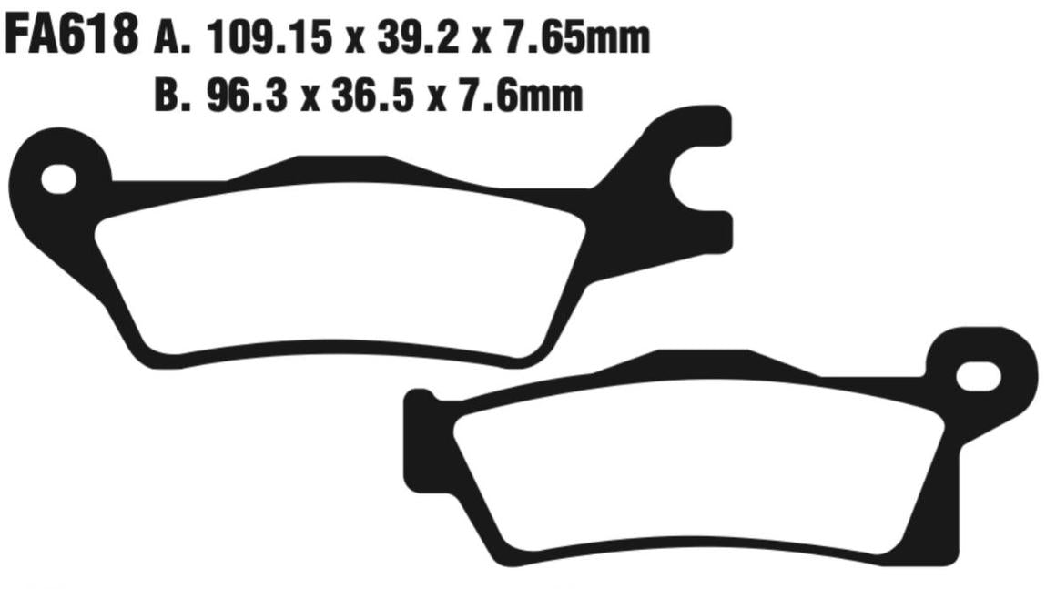 EBC FA Series R Disc Pad Set - FA618R