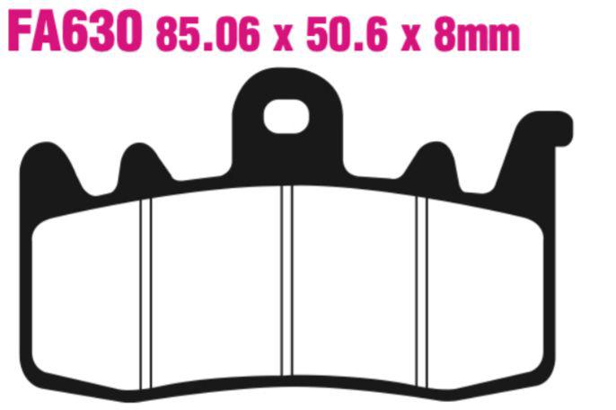 EBC FA Series Vee Disc Pad Set - FA630V