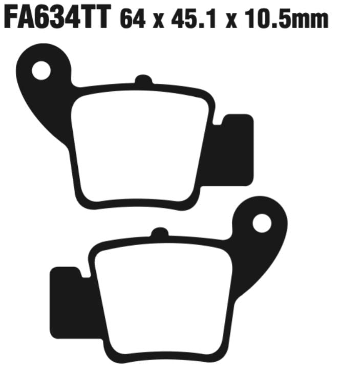 EBC Carbon TT Disc Pad Set - FA634TT