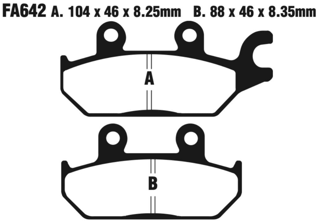 EBC Carbon TT Disc Pad Set - FA642TT
