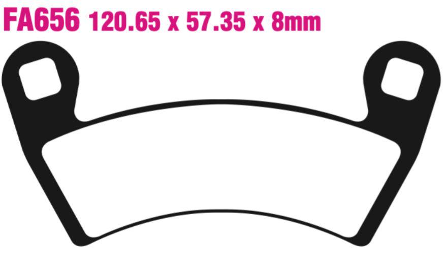 EBC Carbon TT Disc Pad Set - FA656TT