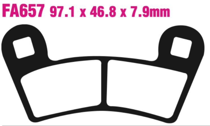 EBC Carbon TT Disc Pad Set - FA657TT