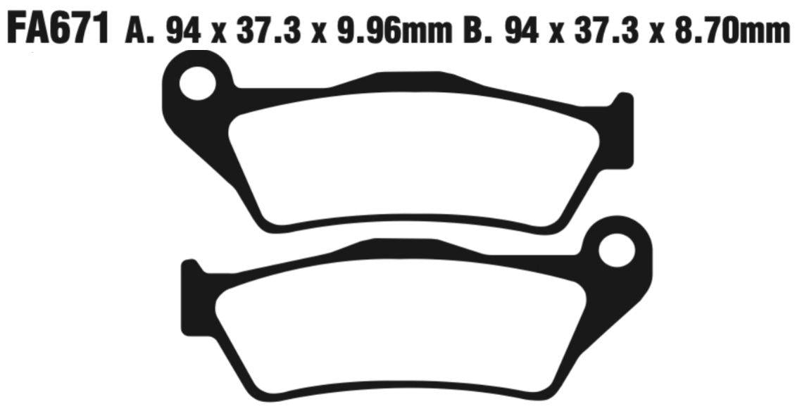 EBC FA Series Disc Pad Set - FA671