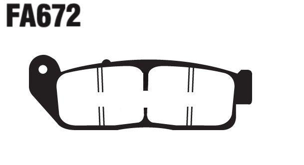 EBC FA Series Vee Disc Pad Set - FA672V