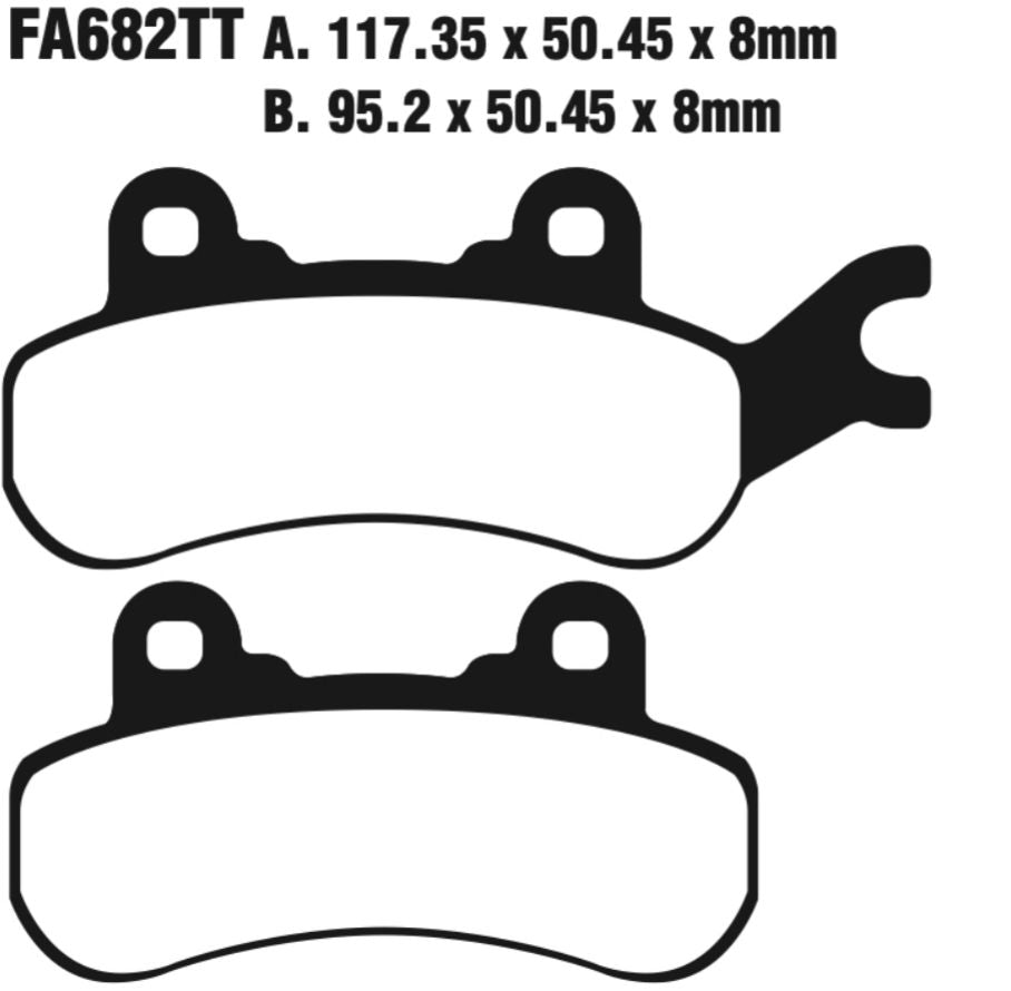 EBC Carbon TT Disc Pad Set - FA682TT