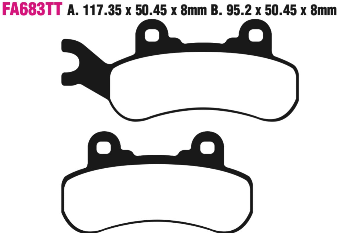 EBC Carbon TT Disc Pad Set - FA683TT