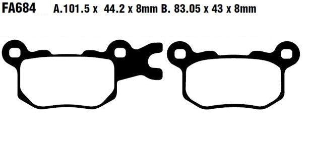 EBC FA Series R Disc Pad Set - FA684R