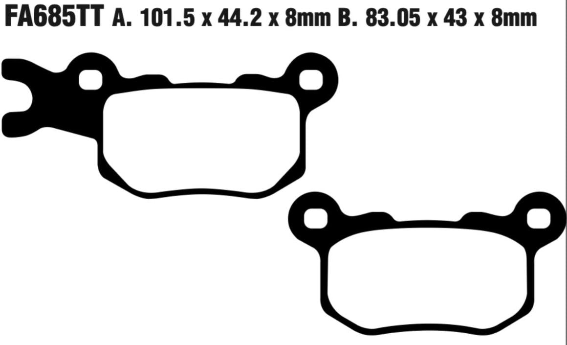 EBC FA Series R Disc Pad Set - FA685R