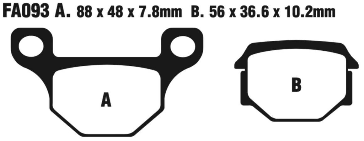 EBC Scooter Disc Pad Set - SFA093