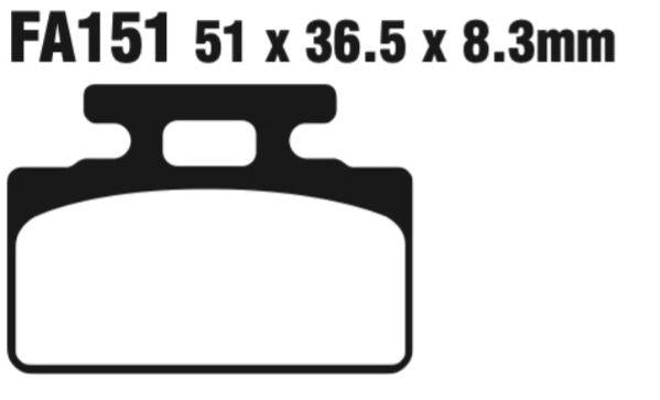 EBC Scooter Disc Pad Set - SFA151