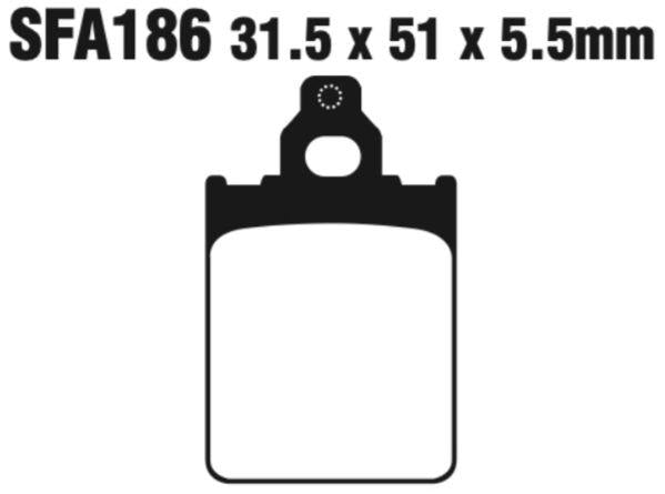 EBC Scooter Disc Pad Set - SFA186
