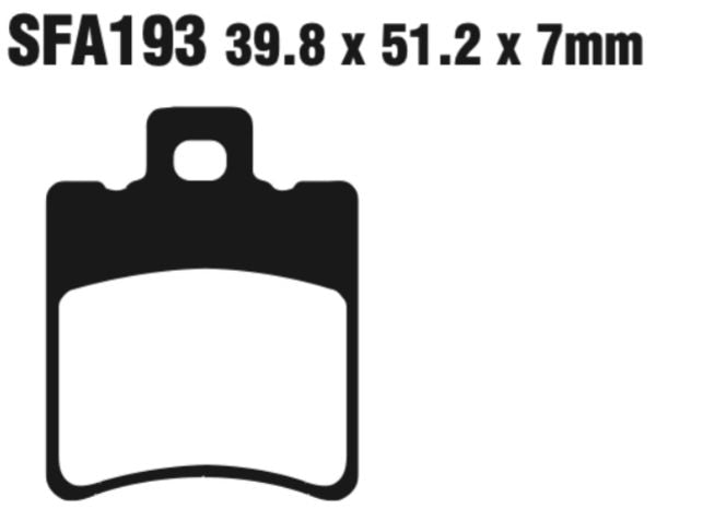 EBC Scooter Double-H Sintered Disc Pad Set - SFA193HH