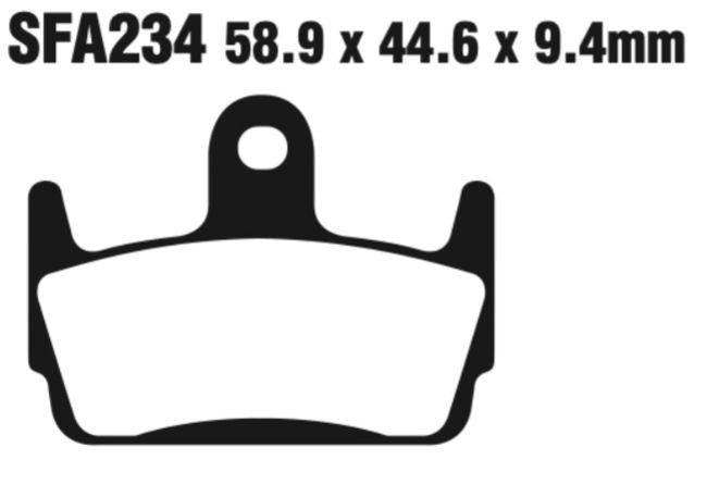 EBC Scooter Disc Pad Set - SFA234