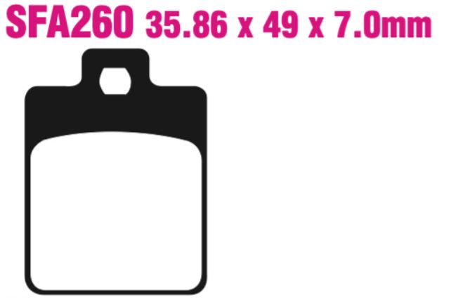 EBC Scooter Double-H Sintered Disc Pad Set - SFA260HH