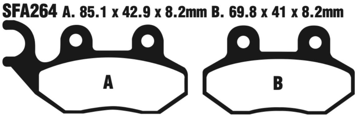 EBC Scooter Double-H Sintered Disc Pad Set - SFA264HH