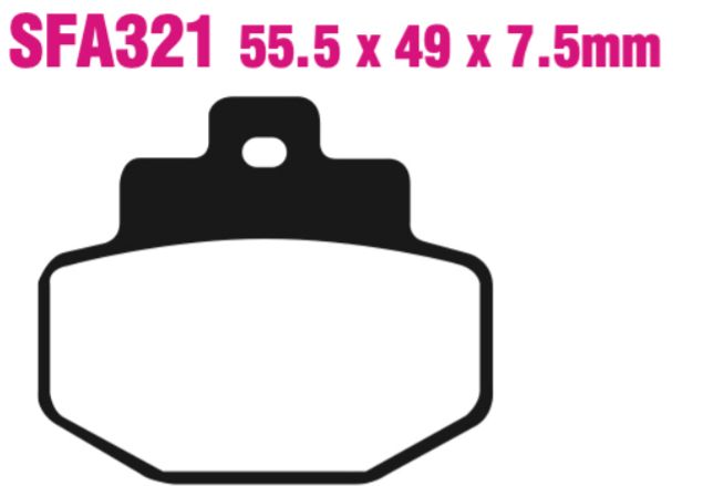EBC Scooter Double-H Sintered Disc Pad Set - SFA321HH