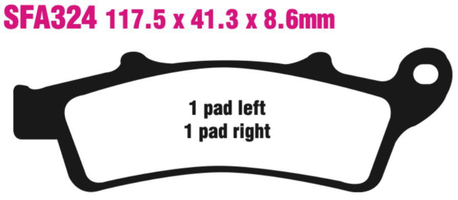 EBC Scooter Disc Pad Set - SFA324