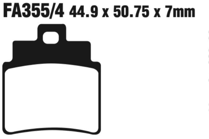 EBC Scooter Disc Pad Set - SFA355/4