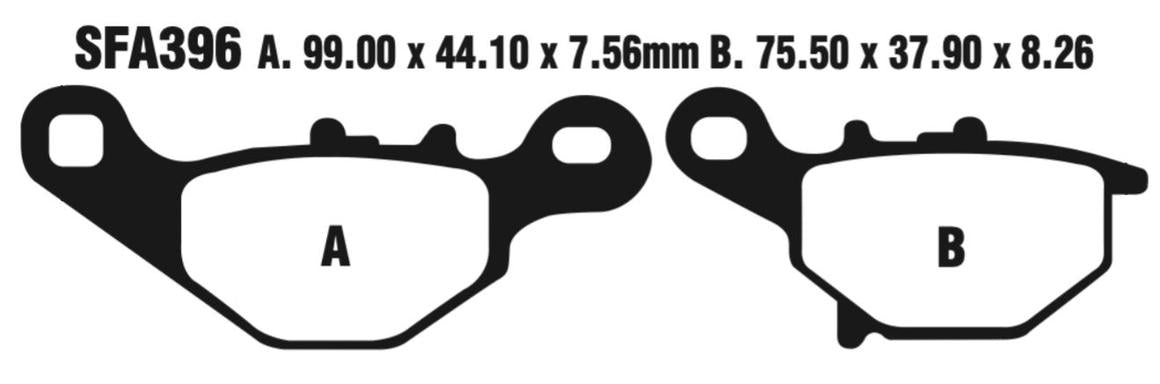EBC Scooter Disc Pad Set - SFA396
