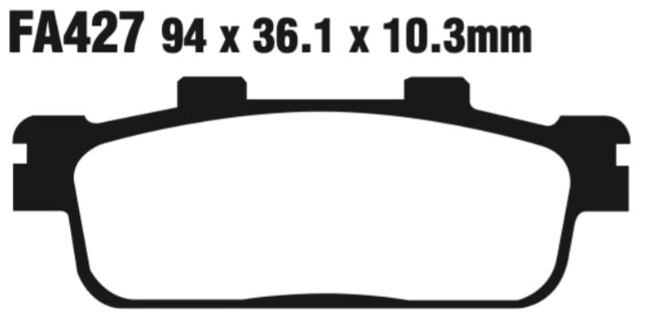 EBC Scooter Double-H Sintered Disc Pad Set - SFA427HH