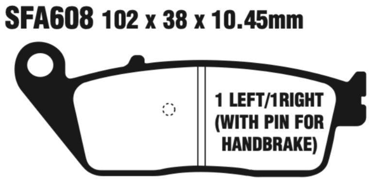EBC Scooter Disc Pad Set - SFA608