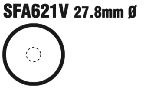EBC Scooter Park Brake Vee Disc Pad Set - SFA621V