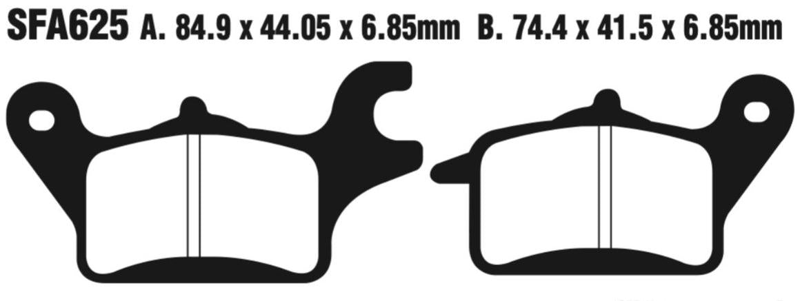 EBC Scooter Disc Pad Set - SFA625