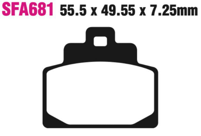 EBC Scooter Disc Pad Set - SFA681
