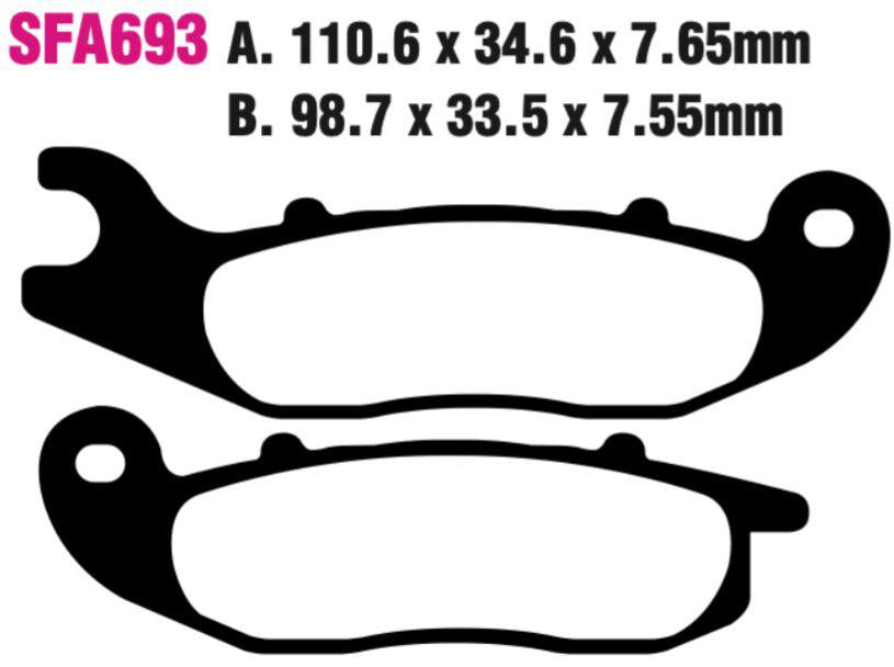 EBC Scooter Disc Pad Set - SFA693