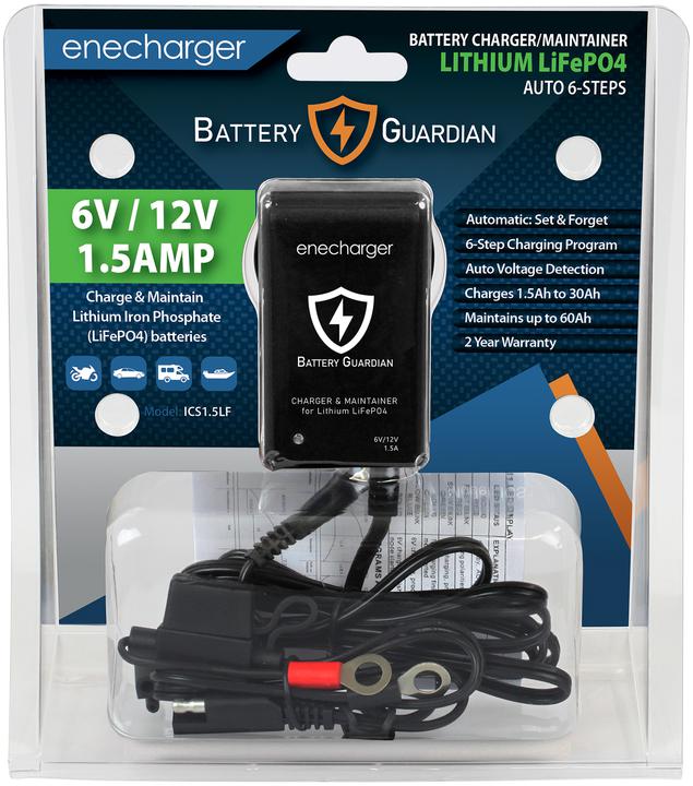 Enecharger 6V/12V 15Amp Lithium-Ion Battery Charger