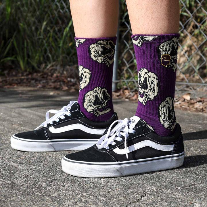 Fist Skull Crew Sock