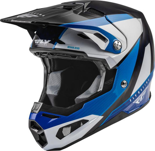 Fly 2023 Youth Formula Carbon Helmet - Prime Blue White Blue Carbon